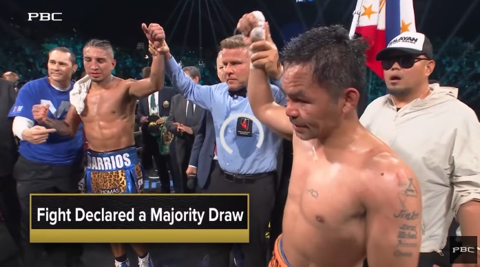 hasil tinju Mario Barrios vs Manny Pacquiao